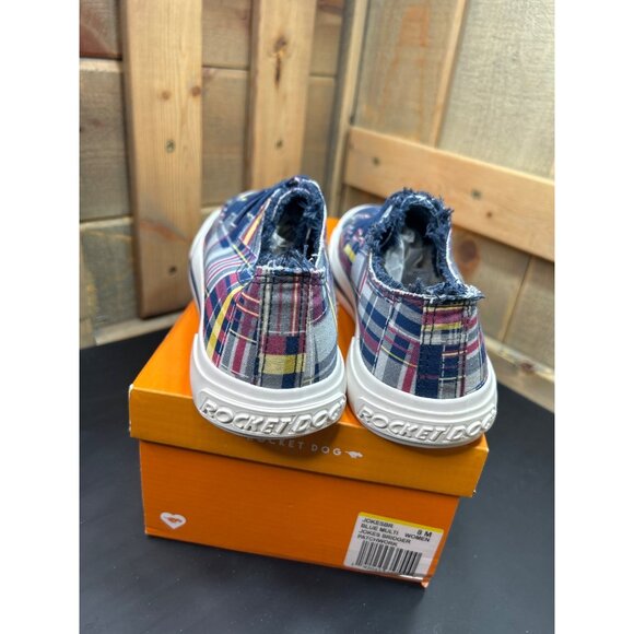Rocket Dog Womens Jokes Bridger Patchwork Sneakers Blue Multi Size 8 M - Picture 4 of 6